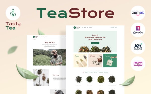 Tasty Tea – Tea eCommerce Website Template WooCommerce Theme
