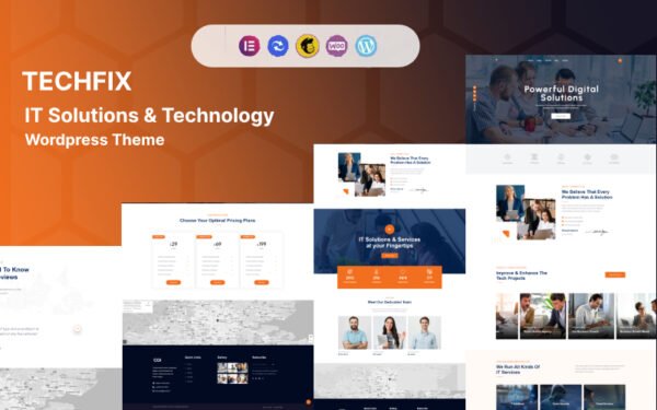 Techfix – IT Solutions & Technology Wordpress Theme WordPress Theme