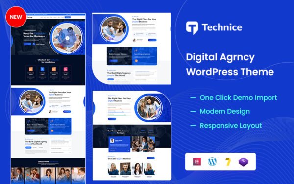 Technice – Digital Agency WordPress Theme