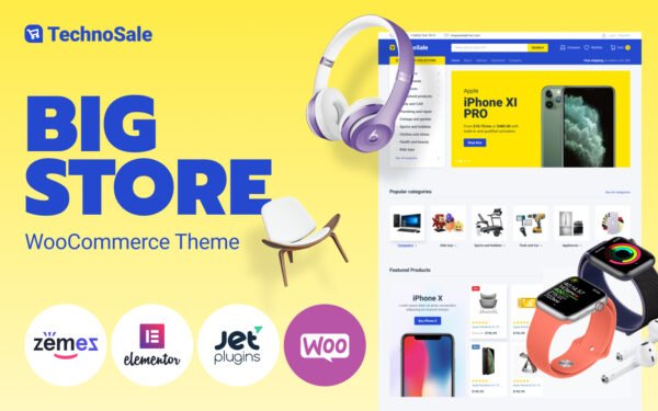 TechnoSale – Modern Online ECommerce Grocery Store WooCommerce Theme