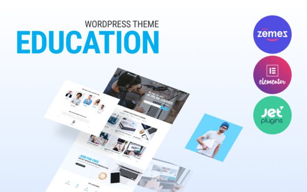 Technotour – Education Courses Minimal WordPress Elementor Theme WordPress Theme