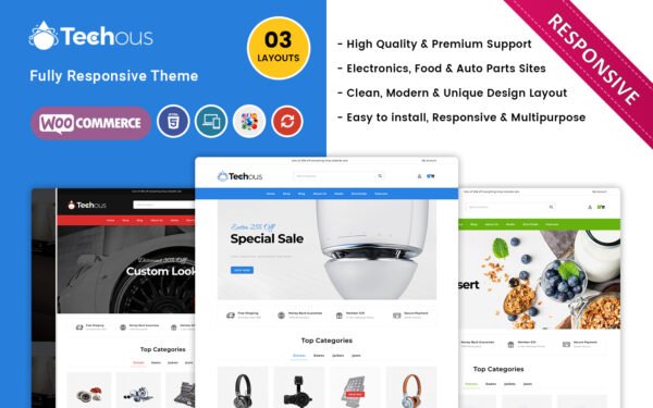 Techous Megashop – Responsive WooCommerce Theme