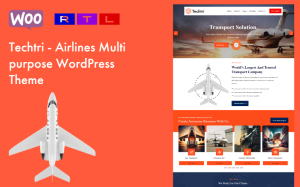 Techtri – Airlines Multipurpose WordPress Theme