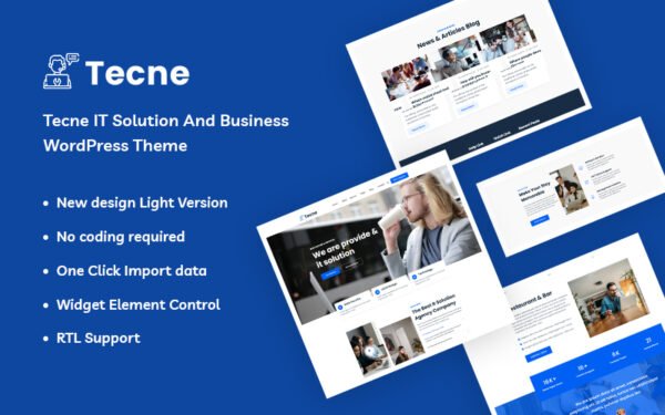 Tecne – IT Solution And Business WordPress Theme