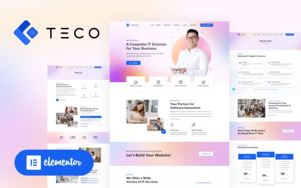 TECO – IT Solutions & Services Business Elementor WordPress Theme