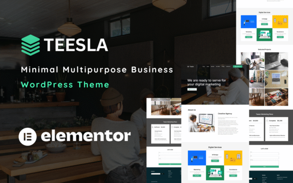 Teesla – Minimalist Multipurpose Business WordPress Theme One Page