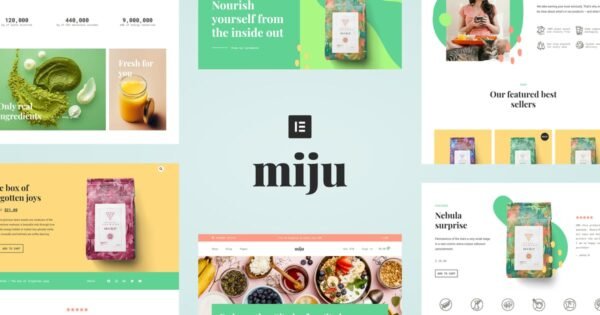 Miju – Conscious Product Elementor Template Kit