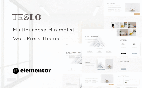 Teslo – Multipurpose Business and IT Solution Minimalist WordPress Theme