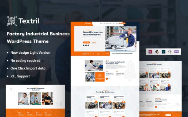 Textril – Factory Industrial Business WordPress Theme