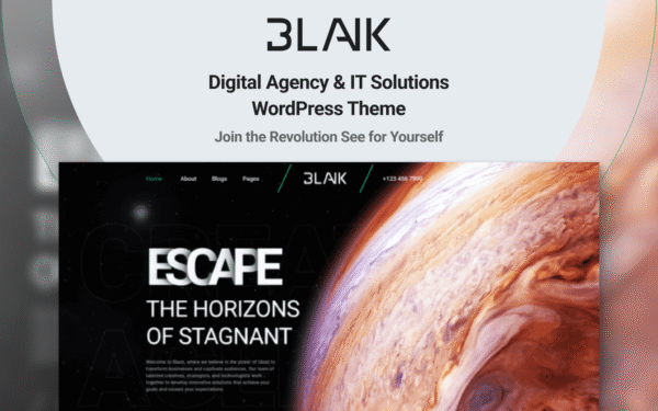 The Blank – Digital Agency – Marketing Agency & IT Solutions WordPress Theme