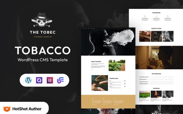 The Tobec – Cigars And Tobacco WordPress Theme