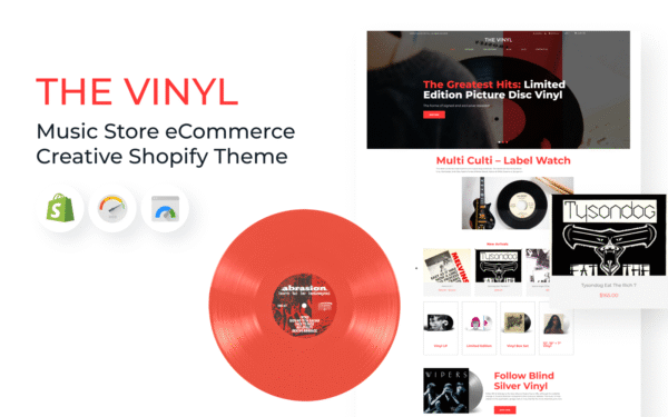 The Vinyl – Music Store eCommerce Creative Shopify Theme