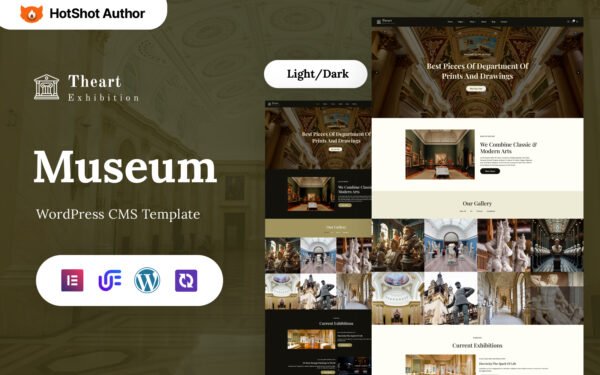 Theart – Art Gallery And Museum WordPress Elementor Theme WordPress Theme