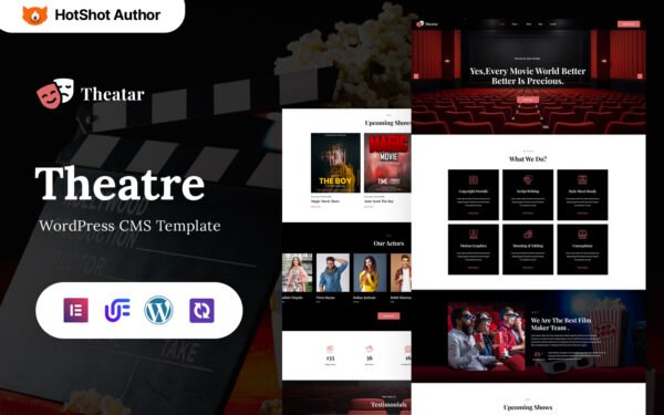 Theatar – Theater Responsive WordPress Elementor Theme WordPress Theme