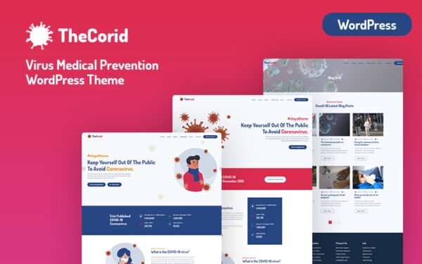 Thecorid – Virus And Medical Prevention WordPress Theme