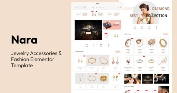 Nara – Jewelry Accessories Store Template Kit