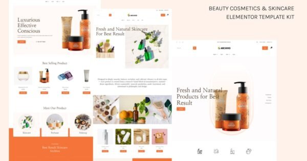 Archivo – Beauty Cosmetics & Skincare Elementor Template Kit