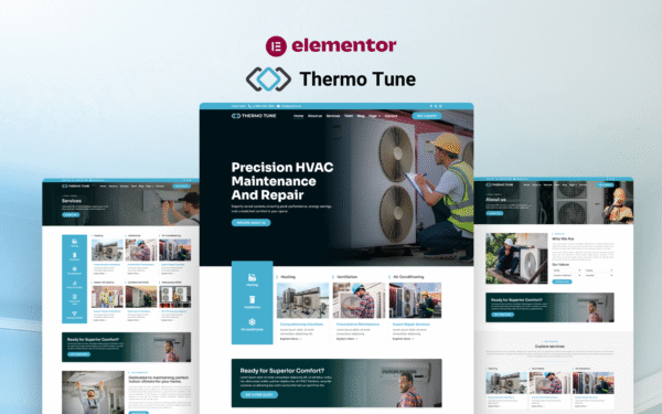 ThermoTune — AC Repair Elementor Template Kit Elementor Kit
