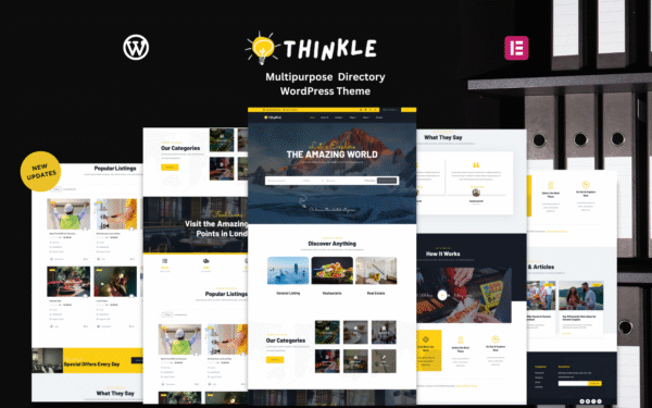 Thinkle – Multipurpose Cafe, Business and Travel Directory Theme WordPress Theme