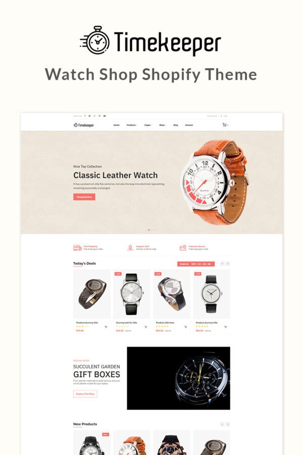 Timekeeper – Watch shop Shopify Theme