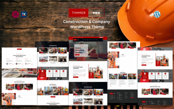 Timmer Men – Construction and Company WordPress Theme