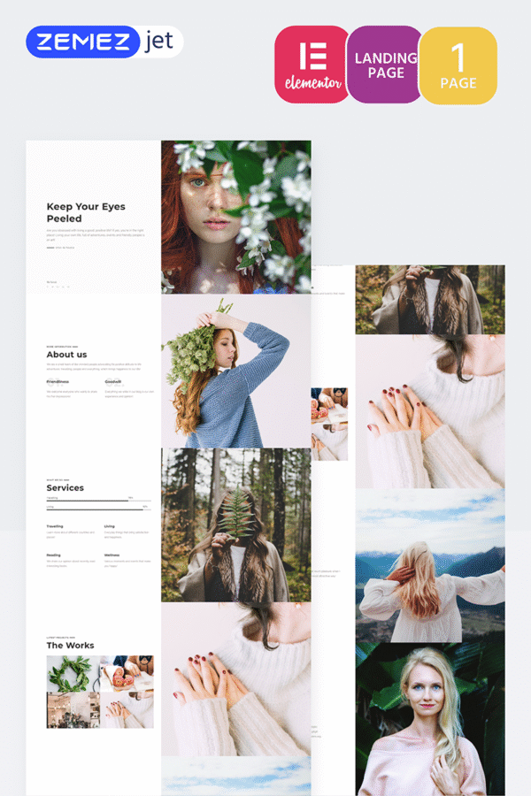 Tinycity – Creative Splitscreen Elementor Kit