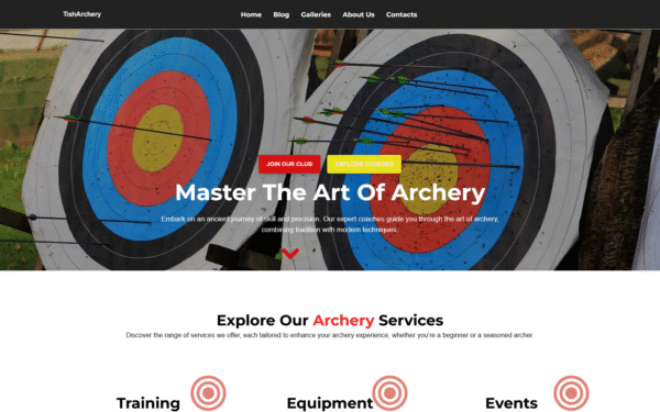TishArchery – Archery WordPress Theme