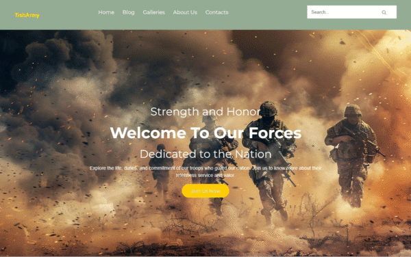 TishArmy – Army WordPress Theme