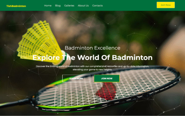 TishBadminton – Badminton WordPress Theme
