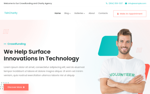 TishCharity – Charity and Crowdfunding WordPress Theme