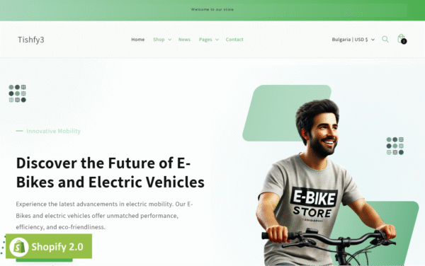Tishfy3 – E-Bikes and Electric Vehicles Shopify 2.0 Theme Shopify Theme