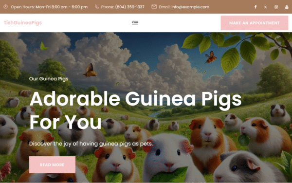 TishGuineaPigs – Guinea Pigs WordPress Theme