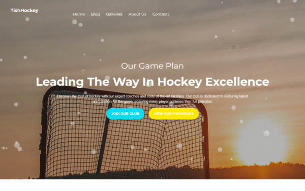 TishHockey – Hockey Club WordPress Theme
