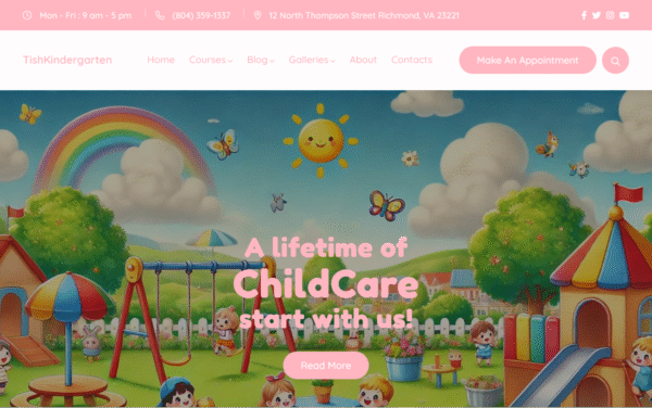 TishKindergarten – Kindergarten and Preschool WordPress Theme