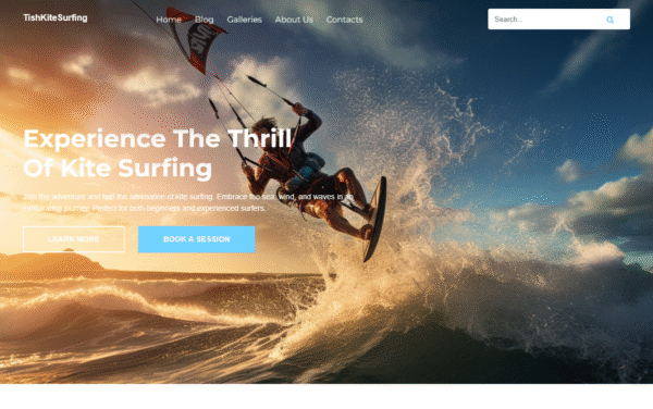 TishKitesurfing – Kitesurfing WordPress Theme