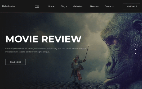 TishMovies – Film Director and Movie Reviews WordPress Theme