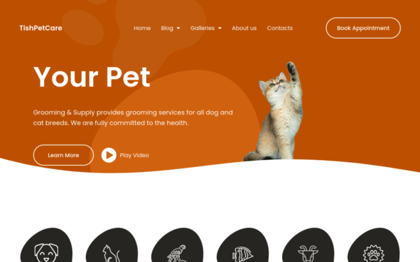 TishPetCare – Pet Care WordPress Theme