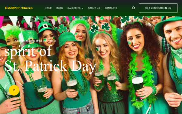 TishStPatrickGreen – St. Patrick Green WordPress Theme