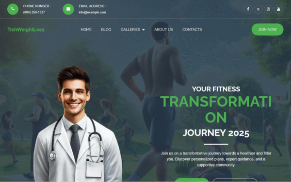 TishWeightLoss – Weight Loss WordPress Theme