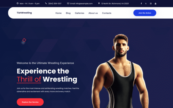 TishWrestling – Wrestling WordPress Theme