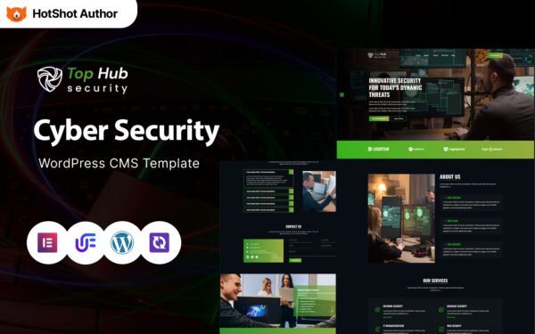 Top Hub – Cyber Security WordPress Elementor Theme WordPress Theme