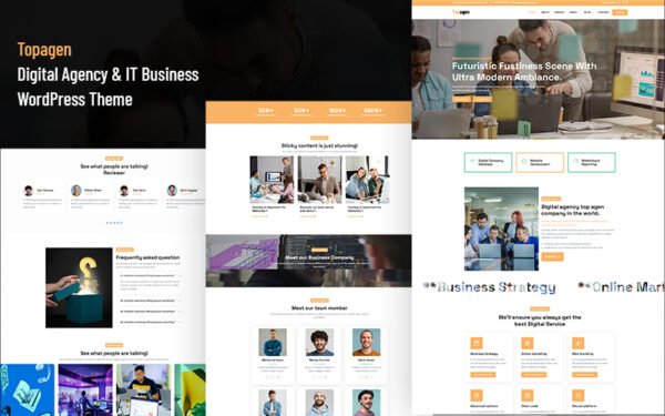 Topagen – Digital Agency & IT Business WordPress Theme
