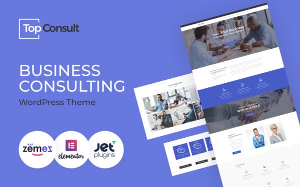 TopConsult – Business Consulting WordPress theme WordPress Theme