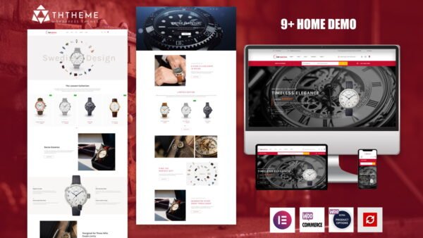 TopWatch – Watch Store & Repair Services Elementor WordPress Theme