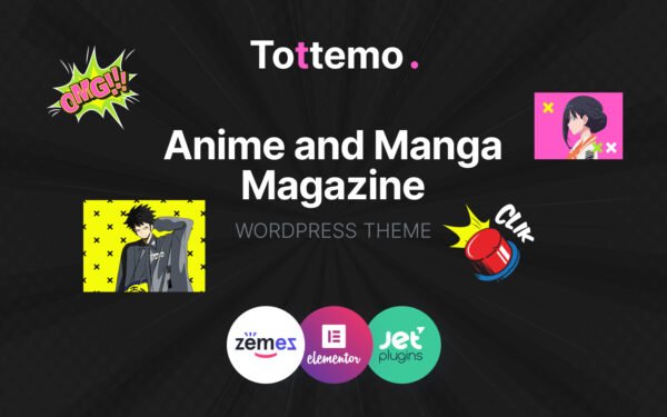 Tottemo – Anime and Manga Magazine WordPress Theme