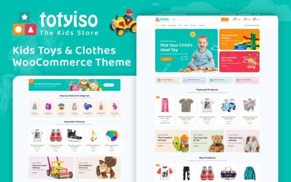 Totyiso – Kids Toys & Clothes Store Elementor WooCommerce Theme