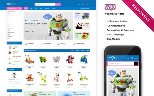 Toycult – The Kids Toy Store Premium WooCommerce Theme