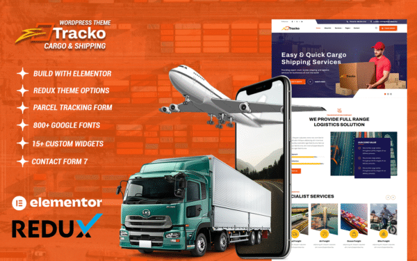 Tracko – Cargo and Shipping WordPress Theme