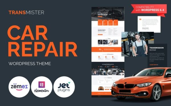 Transmitter – Car Repair WordPress Theme