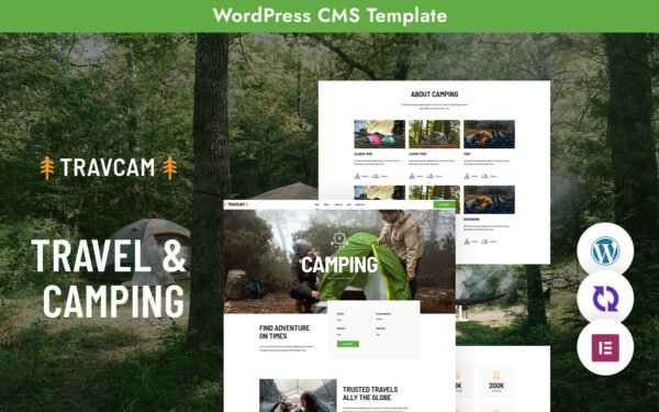 Travcam – Traveling And Camping Multipurpose Responsive WordPress Theme